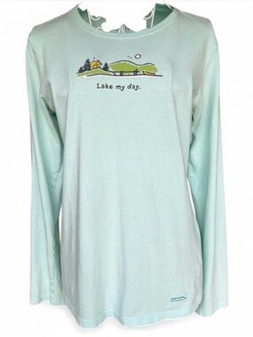 Life Is Good Mint Lake Graphic Long Sleeve Tee